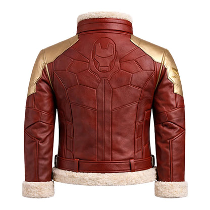 Iron Shield Shearling Fur Jacket