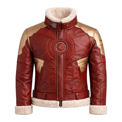 Iron Shield Shearling Fur Jacket