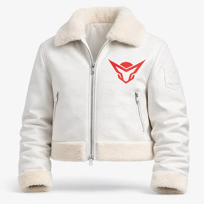 Monogram Blanc Fur Jacket