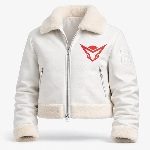 Monogram Blanc Fur Jacket