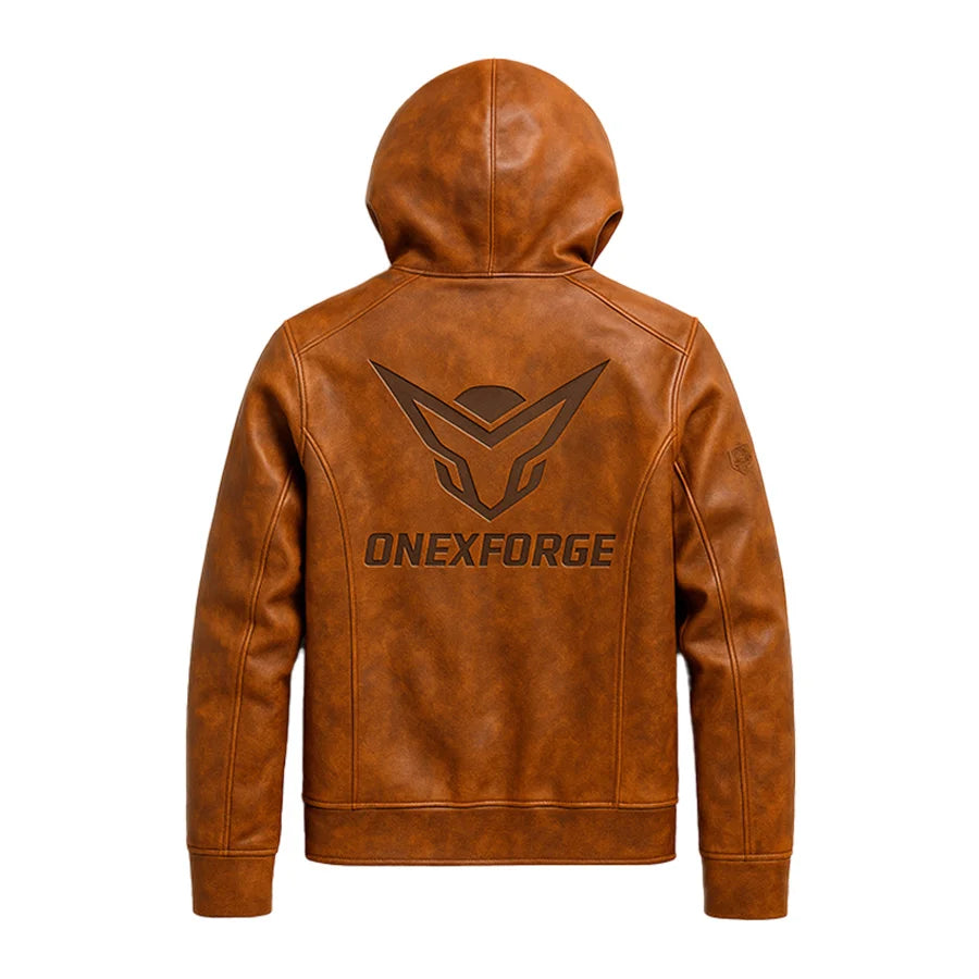 Rustborne Nova Leather Hoodie