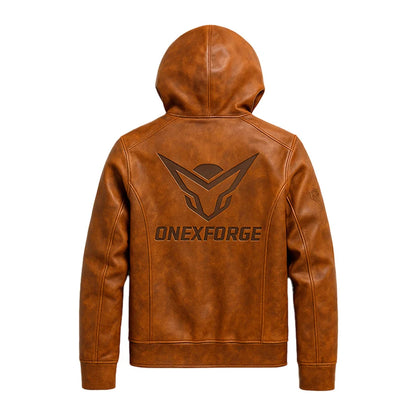Rustborne Nova Leather Hoodie