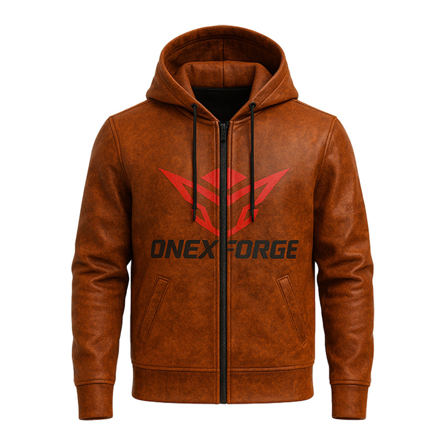 Rustborne Nova Leather Hoodie