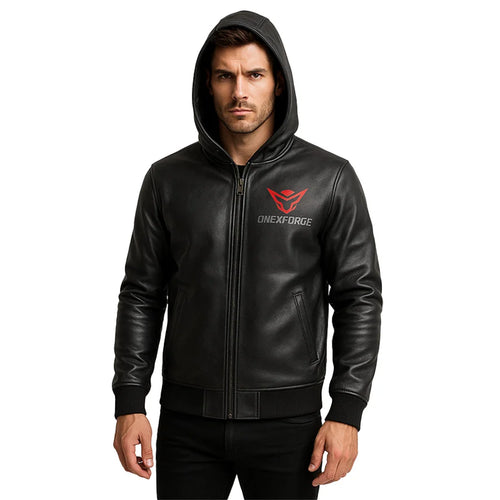 Urban Phantom Leather Hoodie