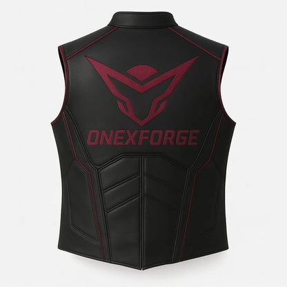 Neon Maron Batman Vest