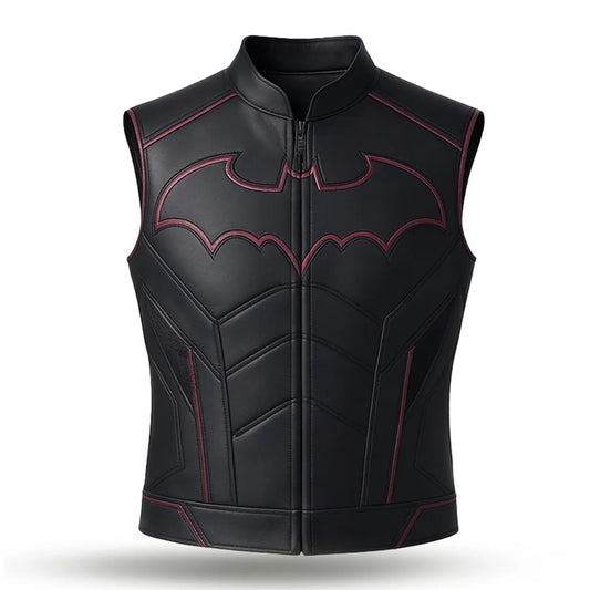 Neon Maron Batman Vest