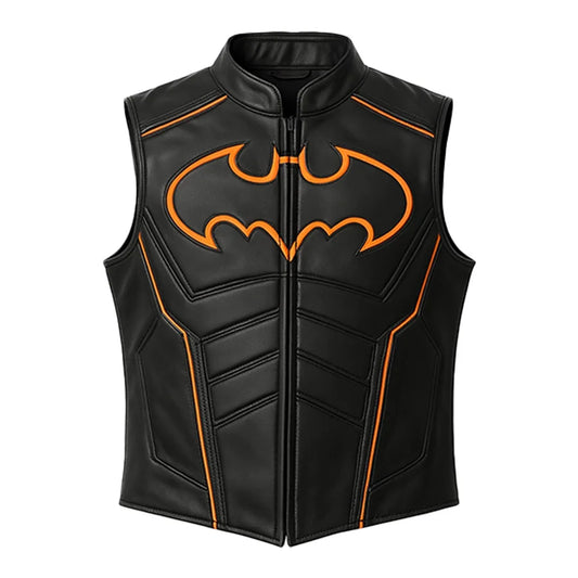 Neon Orange Batman Vest