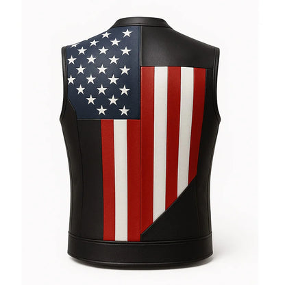 USA Flag Motorcycle Vest