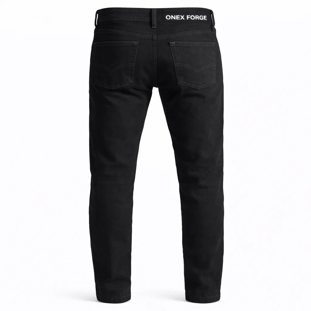 Black Rinse Denim Pant