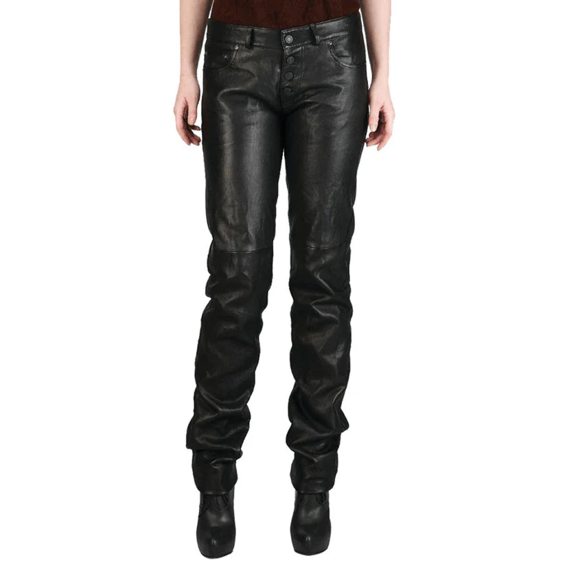 Premium Ladies Stylish Leather Pant