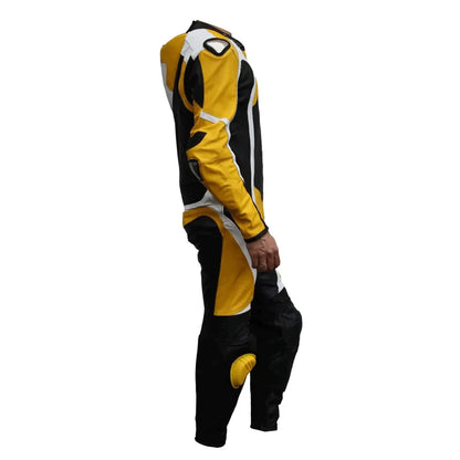 1X Yellow Black Motorcycle Race Suit