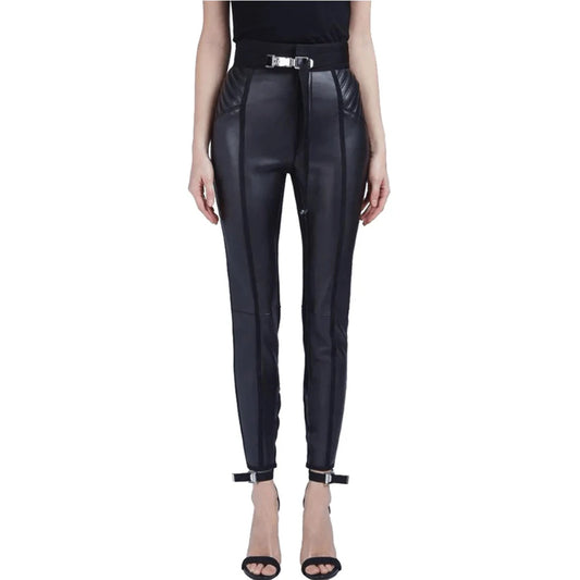 Stylish Women's Casual Leather Trouser
