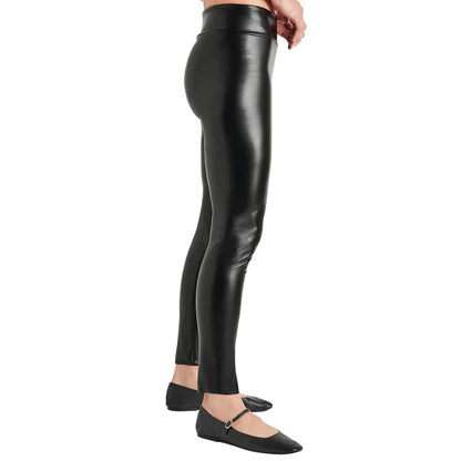 Versatile Women's Slim-Fit Leather Pant