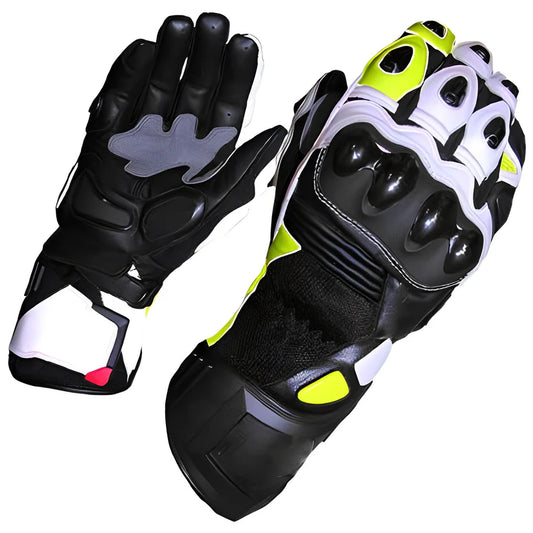 1X Yellow & Black Motorcycle Gloves