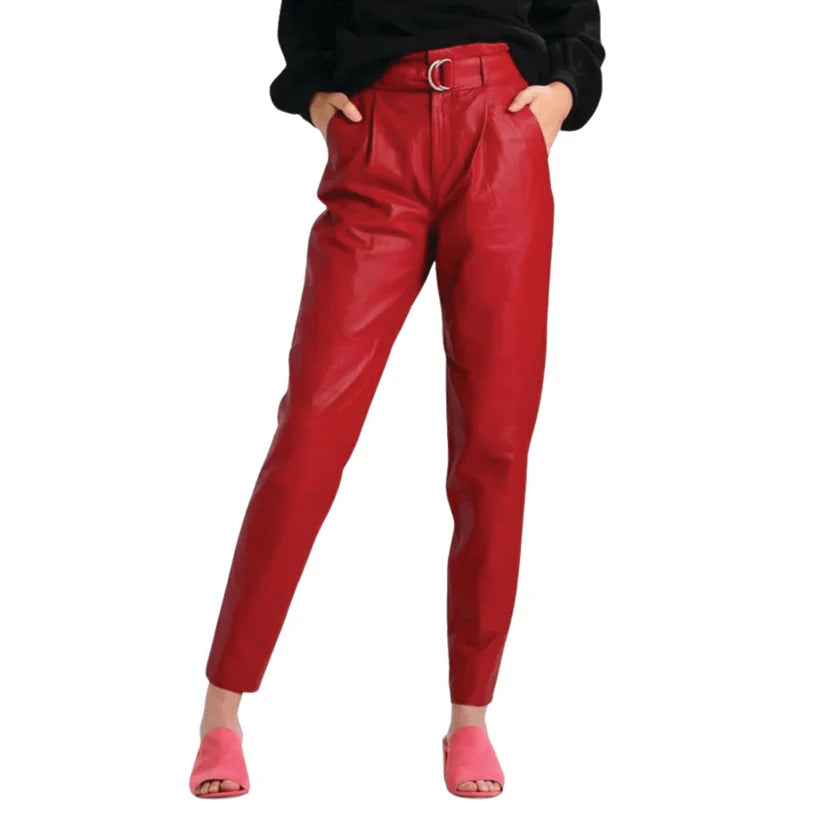 Women's Ultra-Stylish Leather Pant