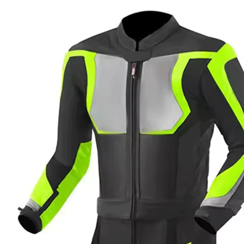 1X Green & Black Motorcycle Race Suit